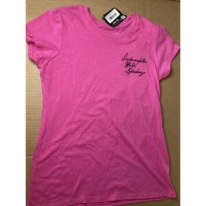 NEW IndyCar Girls T Shirt Youth Large Hot Pink Indianapolis Motor Speedway